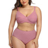 Plus-Size Glossy Bra Set – Luxe &amp; Empowering