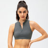 Hollow-Out Sports Bra for Curvy Women – Cushioned & Confident